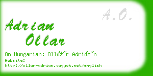 adrian ollar business card